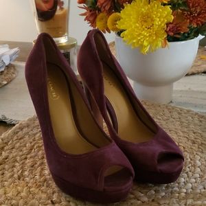 Coach Suede Heels